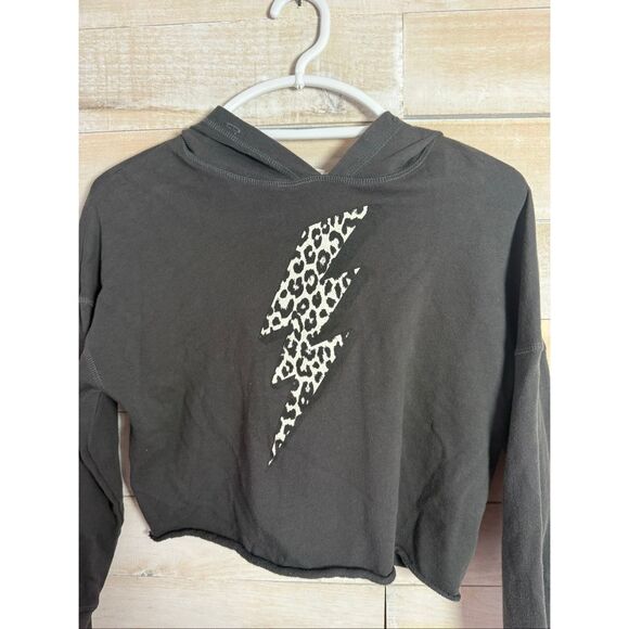Altar’d State Cropped Lightening Bolt Hoodie Size S - Picture 2 of 5